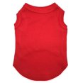 thumbnail image 1 of Petitebelle Plain Cotton Puppy Dog Shirt (Red, X-Small), 1 of 3