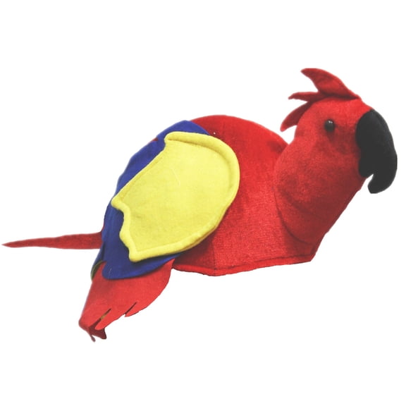 Petitebelle Red Parrot Warm Costume Party Hat (Red, One Size)