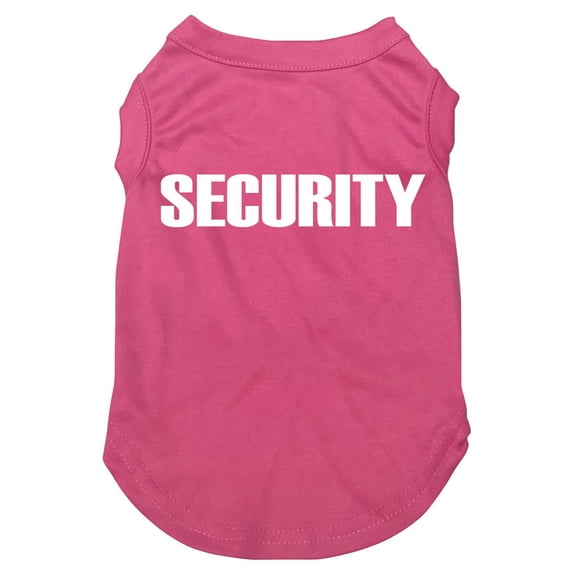 Petitebelle Security Guard Puppy Dog Shirt (Hot Pink, X-Large)