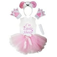 thumbnail image 1 of Petitebelle Sheep Headband Bowtie Tail Gloves Tutu Shirt 6pc Costume (Cutie Sheep, 6-8 Years), 1 of 1