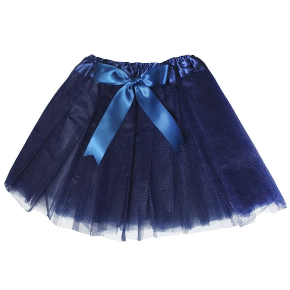 Petitebelle Single Color Girl Tulle Tutu 1-10y (Navy Blue, 5-10 Years)