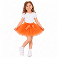 thumbnail image 1 of Petitebelle Single Color Girl Tulle Tutu 1-10y (Orange, 5-10 Years), 1 of 5
