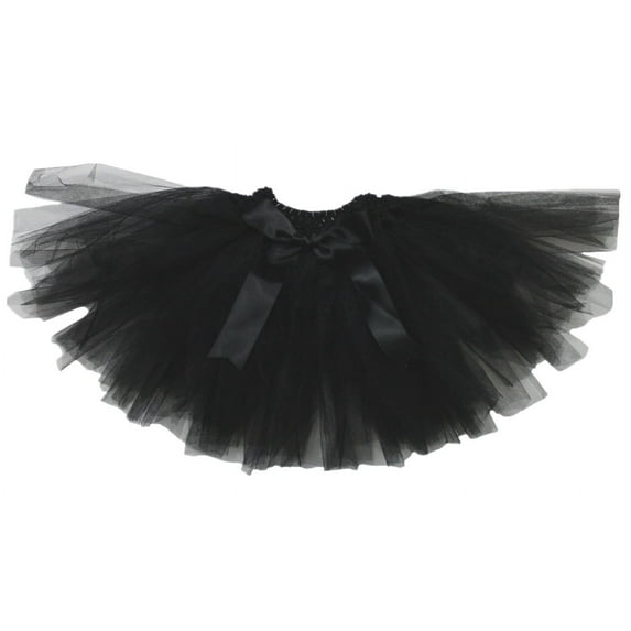 Petitebelle Single Color Lady Tulle Tutu (Black, One Size)