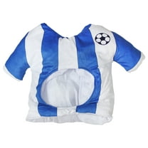 Petitebelle Soccer Jersey Costume Hat (Blue/White, One Size)