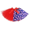 thumbnail image 1 of Petitebelle USA Theme Girl Tulle Tutu 1-10y (Red/Blue Stars-2, 5-10 Years), 1 of 1