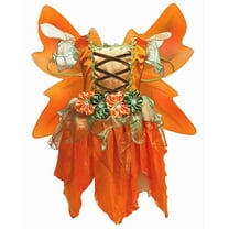 Petitebelle Wing Dress Costume (Orange, 8-10 Years)