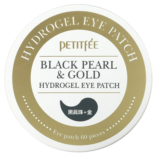 Petitfee Black Pearl & Gold Hydrogel Eye Patch, 60 Patches