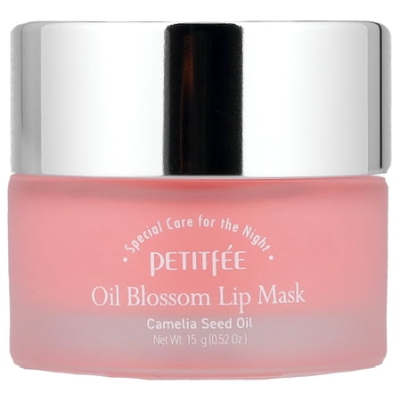 Petitfee Oil Blossom Lip Mask, Camelia Seed Oil, 15 g