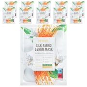 Petitfee Silk Amino Serum Beauty Mask, 10 Sheets, 0.88 oz 25 g Each