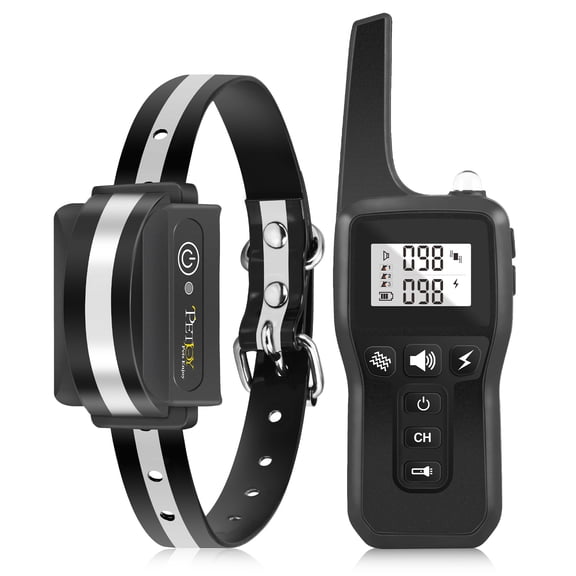 Petjoy 2-in-1 Bark Collar,Remote Dog Training Collar,Adjustable Electronic Dog Collar,Shock Collar for Large Medium Small Dog,w/3 Modes,IPX7, 3300FT Remote Range(1 Dog).