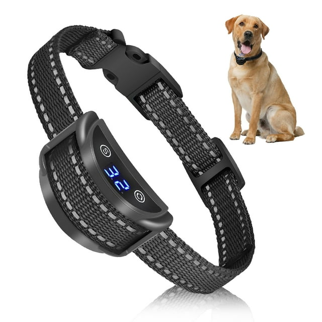 Petjoy Automatic Quick Bark Stop Collar,Dog Bark Collar, No Shock Bark