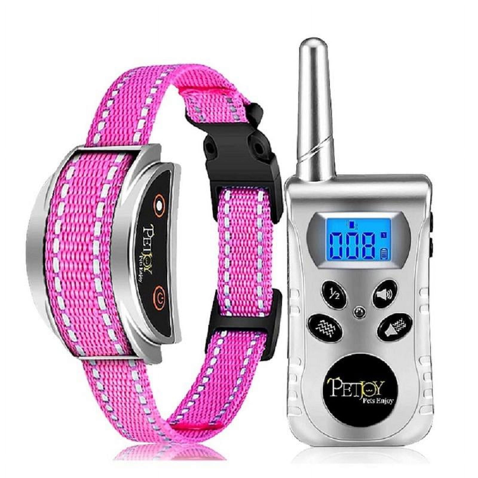 Petjoy Cat&Dog Training Collar,Pink Reflective Nylon Cat Anti Meowing