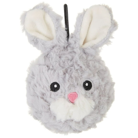 Petlou Squeak Toys for Aggressive Chewers Small Medium Breed Chew Toys ,Fetch Ball Indoor Ball Toys,Sqeaky Dog Toys (4" EZ Squeaky Rabbit)