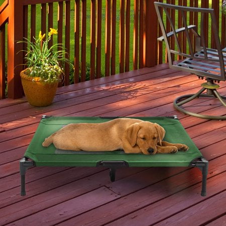 Petmaker 80-PET6085GRN Elevated Pet Bed, Green - 36 x 29.75 x 7 in.