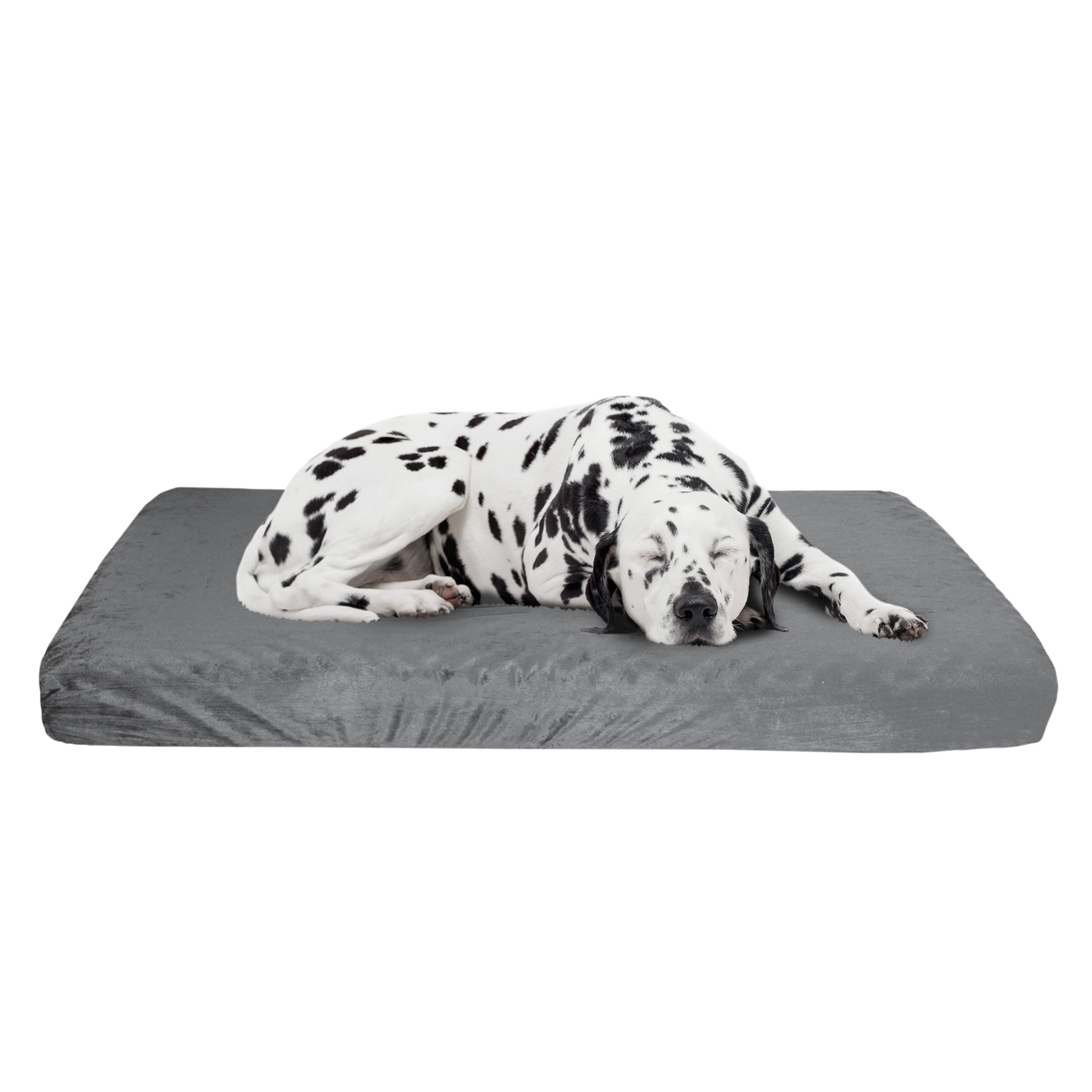 Gray Orthopedic X-Large Outdoor Dog Bed with Washable Cover