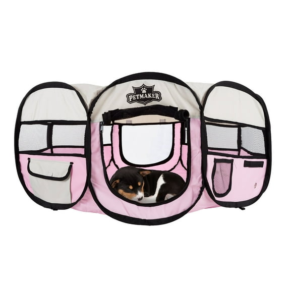 Petmaker Portable Pop Up Pet Play Pen with Carrying Bag