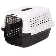 Petmate 19" Compass IATA Compliant Travel Dog Kennel Small Carrier for Pets Upto 10 lb, White