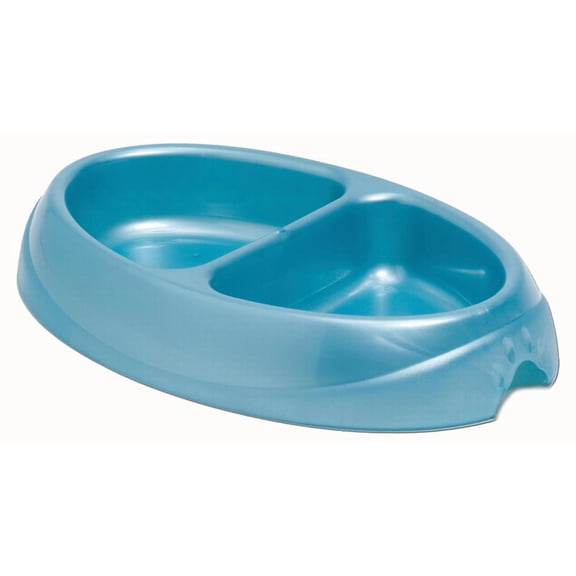Petmate 23174 Small Double Dish Ultra-Light Microban Pet Dish