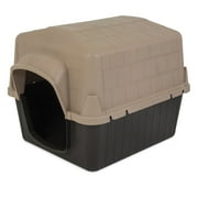 Petmate Aspen Pet Petbarn 3 Plastic Outdoor Dog House, 32" Medium for Pets 25-50 lb, Tan