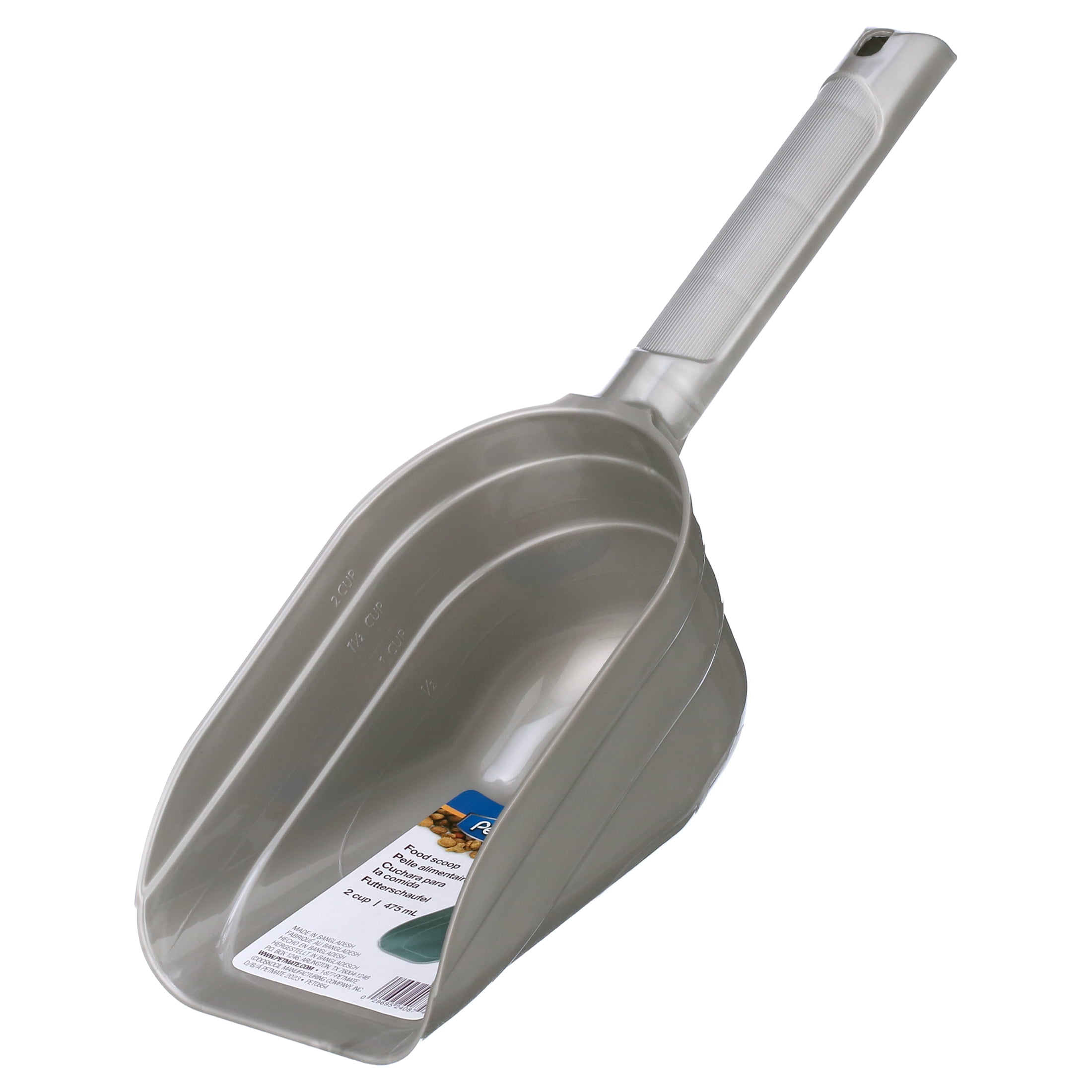 Petmate 2 Cup Pet Food Scoop With Measuring Lines; BPA Free
