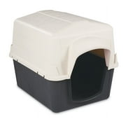 Petmate PetBarn 3 Plastic Outdoor Dog House, Barn Style Durable Small 21" H, for Pets 15 to 25 lbs, White