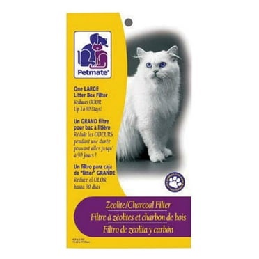 Delapan Cat Litter Box Charcoal Filters Fits 6.5Inch X 4.4Inch Pureness F6 Zeloite Air Filter Replacement Carbon Odor Filters 10 Pack