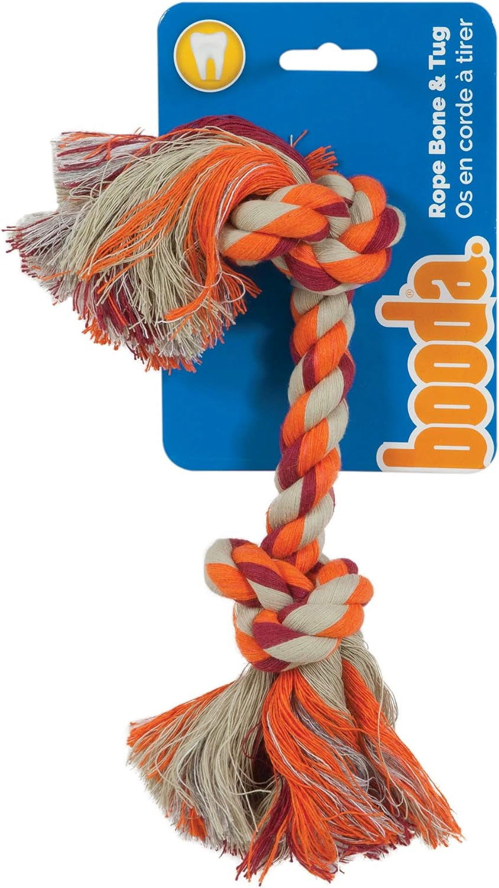 Petmate Booda Two Knot Rope Bone Multicolored Small - Walmart.com