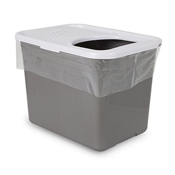 Petmate Top Entry Plastic Cat Litter Pan and Box Liners, Fits Upto 20 x 15 x 15 in, Pack of 8, White