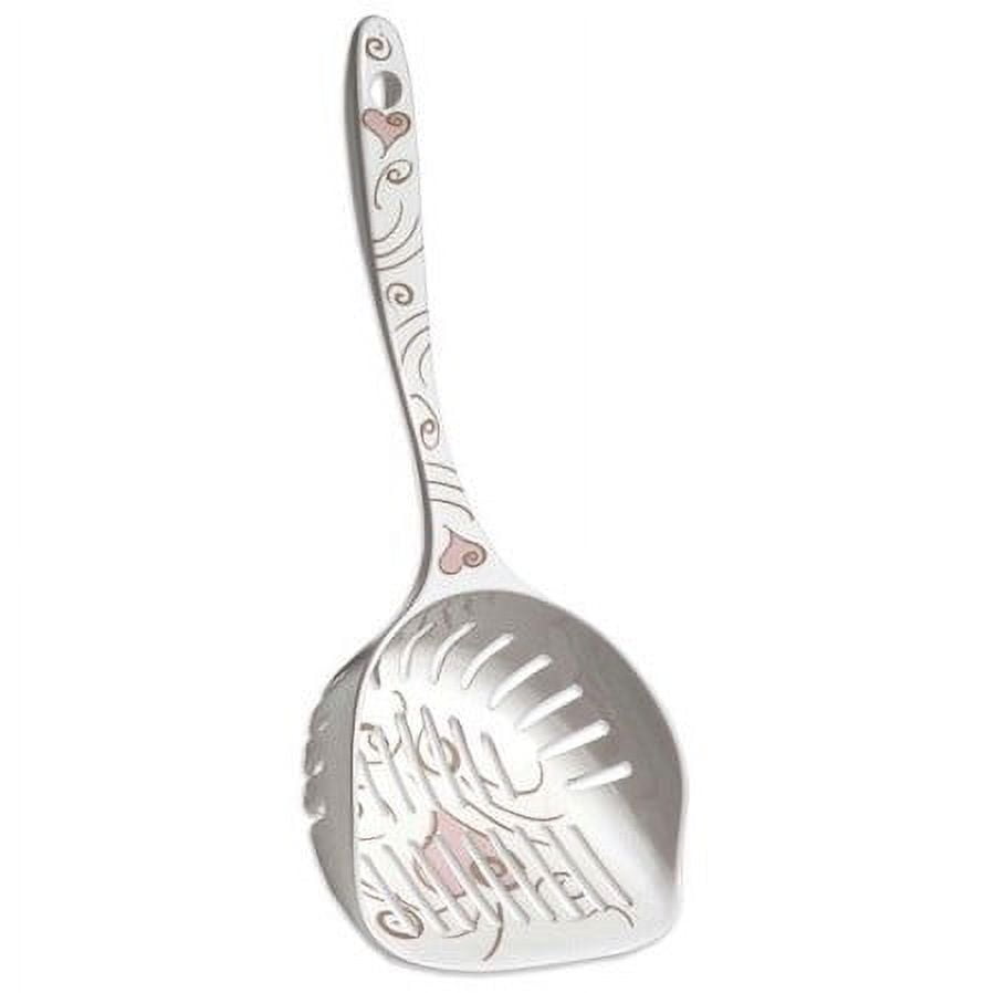 Petmate, Cat Litter Scoop, Large, White and Pink Hearts and Swirls