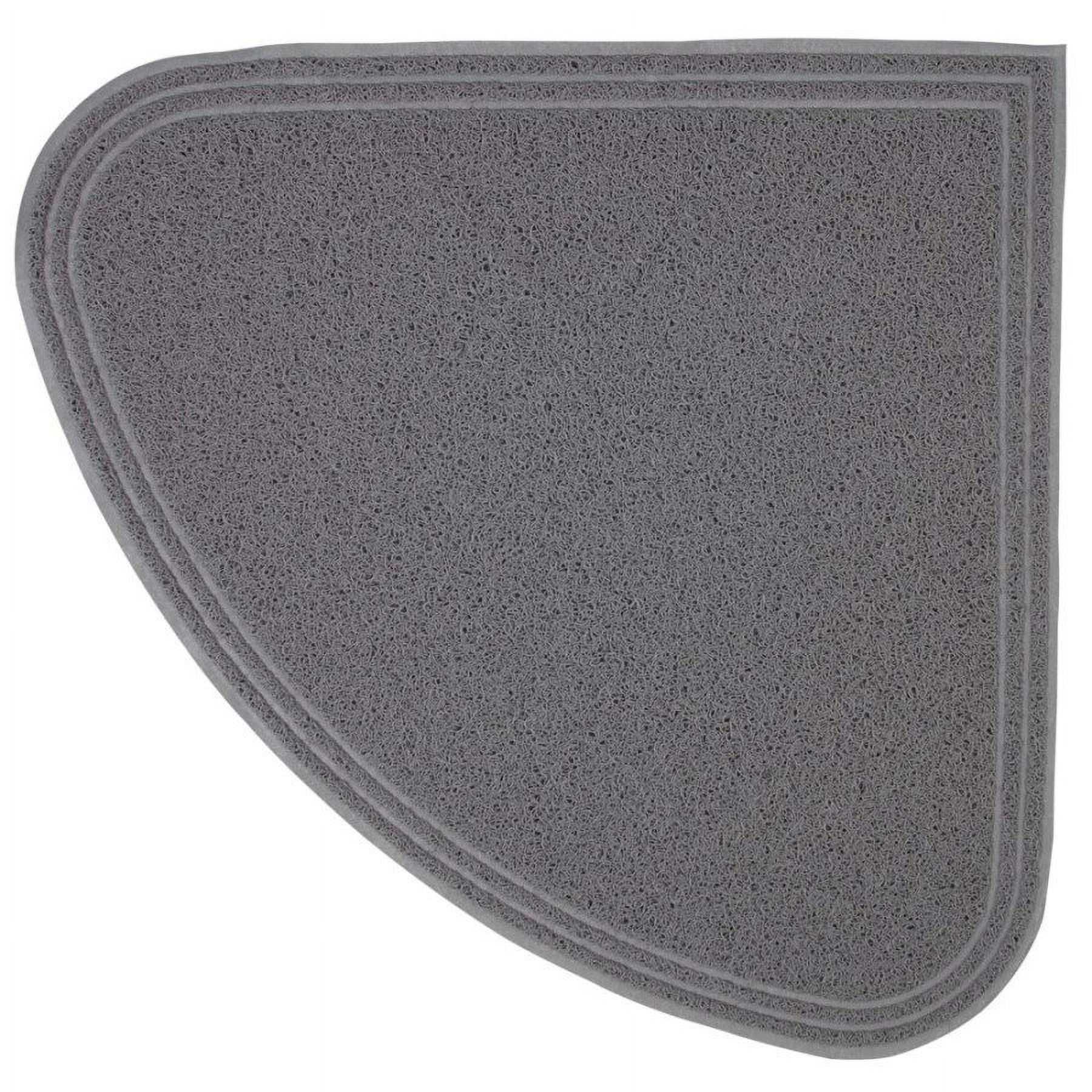 Petmate, Corner Litter Mat, Gray
