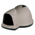 thumbnail image 1 of Petmate Indigo All-Weather Portable Extra Large Plastic Outdoor Igloo Dog House, 51.5"L For XL Dogs 90 to 125 lb, Taupe & Black, 1 of 7