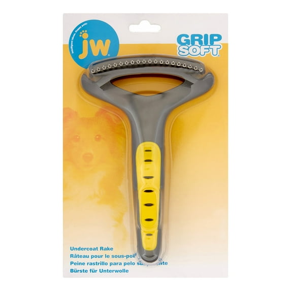 Petmate JW GripSoft Undercoat Rake Dog Undercoat Brush