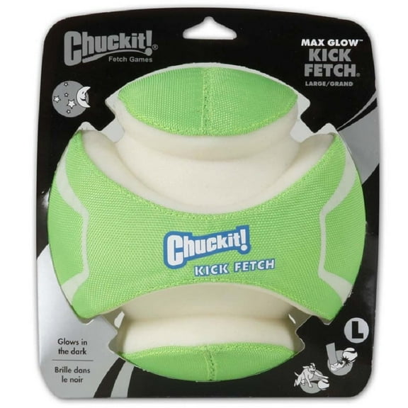 Chuckit! Max Glow in the Dark Dog Ball Fetch Toy for Dogs, 8” Large