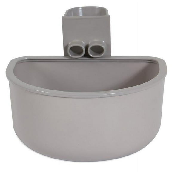 Petmate No Spill Rim Kennel Cup Pet Bowl Single For Dogs Cats Fits most Wire Doors or Crates, 21 fl oz (0.62 L)