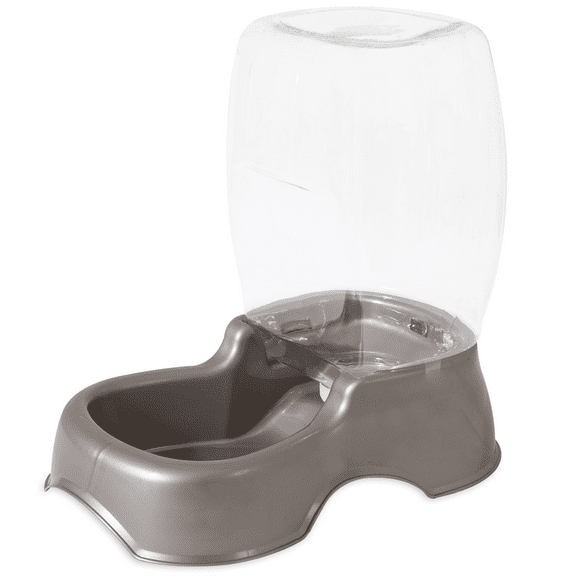 Petmate Pet Café Gravity Pet Waterer Water Bowl Station for Dogs and Cats, 1.5 Gallon, Pearl Tan
