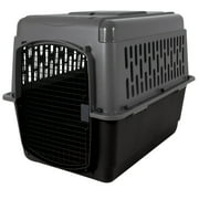 Petmate Pet Porter Traditional Travel Dog Kennel Portable Plastic Carrier, Medium to Large 36 for Dogs 50-70 lb, Gray