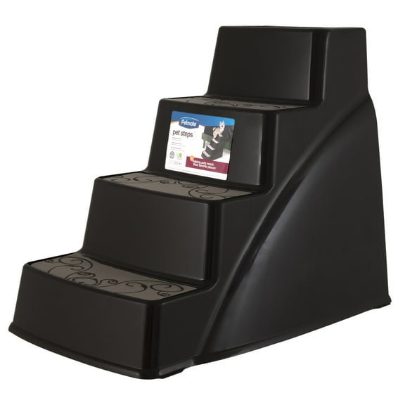Petmate Pet Steps II Lightweight Plastic Dog Steps to Help Climb Sofas or Beds, 26" For Pets Up To 70 lb, Brown