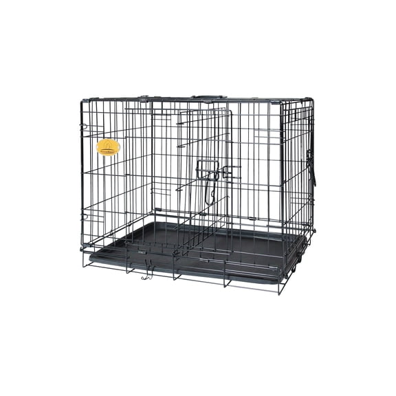 Petmate Precision Pet ProValu 2-Door Wire Dog Training Crate 24 x 17 x 19 In Black FKC241719 - Pack of 6