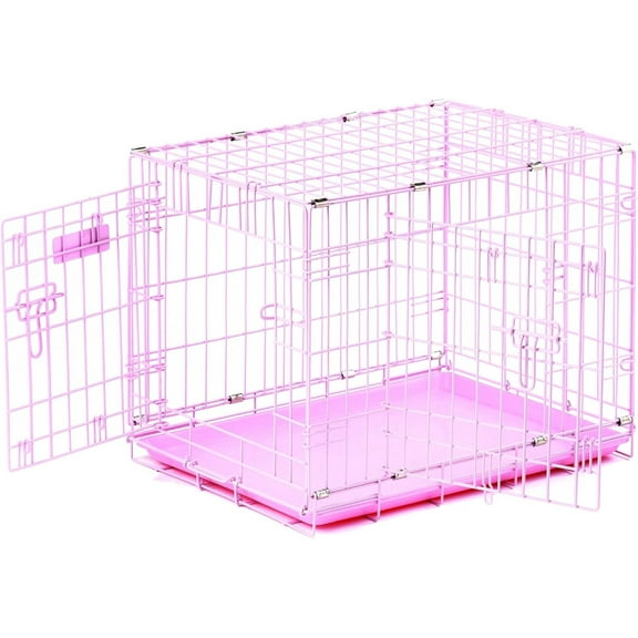 Petmate"ProValu," Double Door Dog Crate Pink