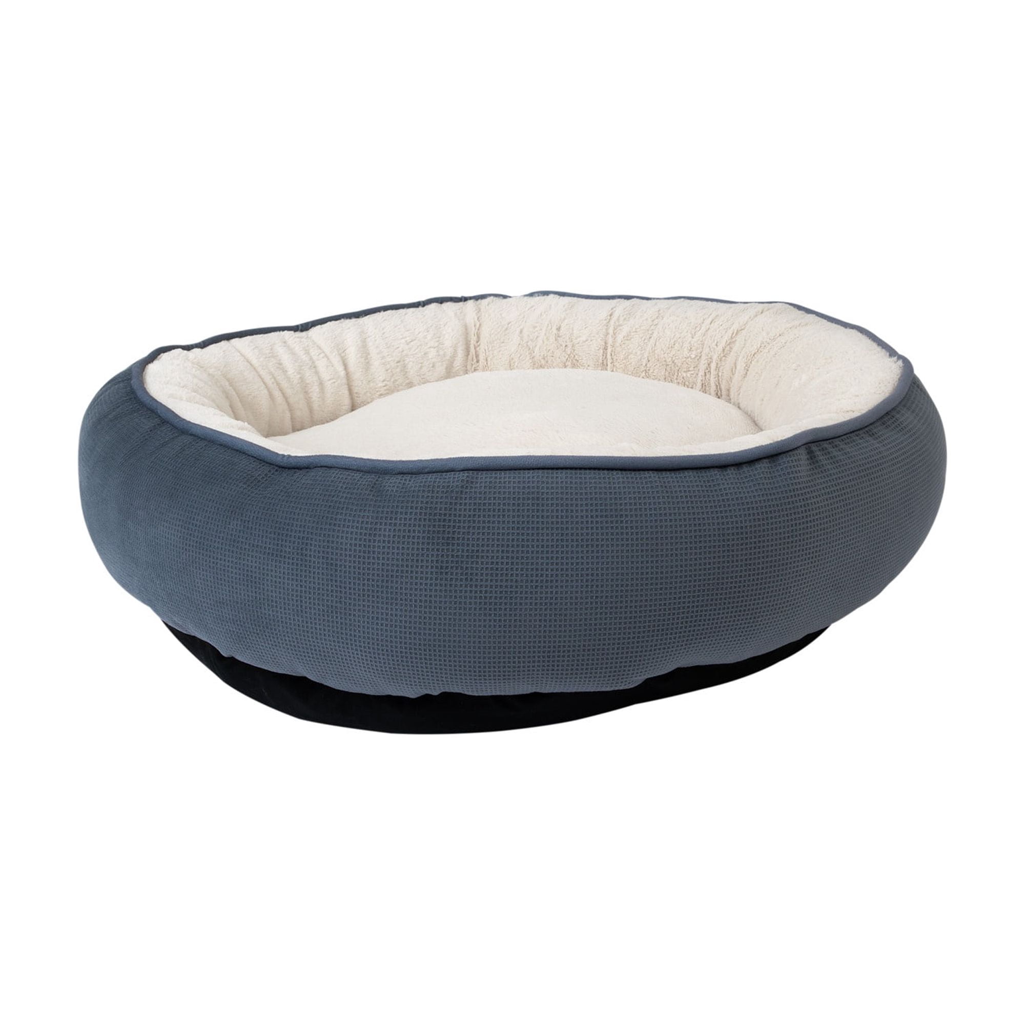 Petmate Round Bolster Dog Bed, Cat Bed, 30 Inch Round, Removable Machine Washable Cover, Assorted Colors