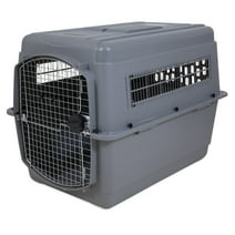 Petmate Sky Kennel IATA 40" XL Dog Crate Plastic Travel Pet Carriers for Dogs 70-90 lb, Gray