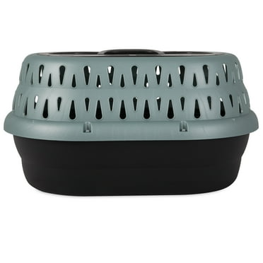 Petmate Top Load Pet Carrier Cat Kennel, 19" Length, for Pets up to 10 lb, Green