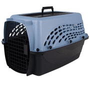 Petmate® Two Door Top Load 24" Dog Kennel Travel Medium Pet Carrier for Pets Upto 15 lb, Blue