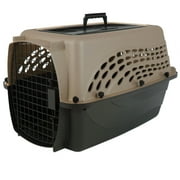 Petmate Two Door Top Load Plastic Travel Dog Kennel Pet Carrier for Dogs and Cats, Medium 24" for Pets Up To 15 lb, Pearl Tan