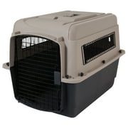 Petmate  Ultra Vari Plastic Travel Dog Kennel 28 for Small to Medium Pets 25-30 lbs, Taupe/Black