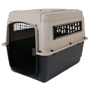 Petmate® Ultra Vari Plastic Travel Dog Kennel 36" for Medium to Large Pets 50-70 lbs, Taupe/Black