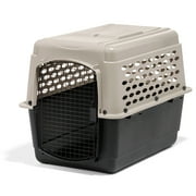 Petmate Vari Dog Kennel Plastic Portable Travel Crate Airline Friendly Pet Carrier, Medium to Large 36" for Pets 50-70 lb, Taupe/Black