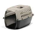 thumbnail image 1 of Petmate Vari Small Plastic Portable Dog Kennel Airline Friendly Pet Carrier, 24" for Pets 10-20 lb, Taupe/Black, 1 of 10