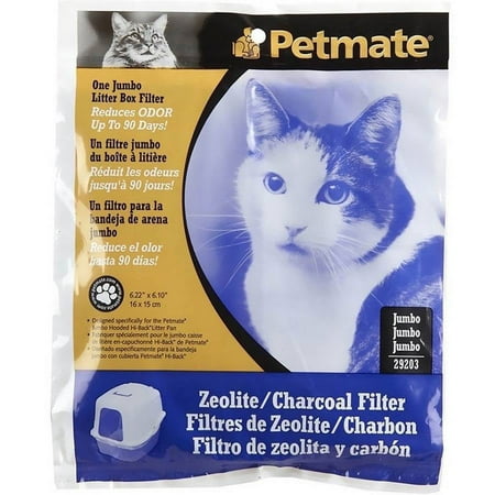 Petmate Zeolite Filter for Hooded Cat Litter Pan Black, Jumbo