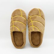 Petmoko Conchas Slippers Mexican Bread Pan Dulce Huaraches Slippers with Memory Foam and PlushSlip-on House Slippers, Brown